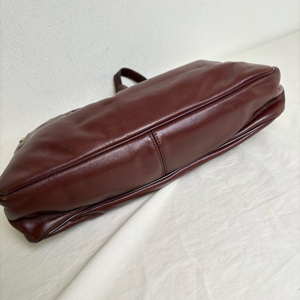 ETIENNE AIGNER Vintage Oxblood Burgundy Leather Crossbody Bag Purse Classic - Picture 16 of 16